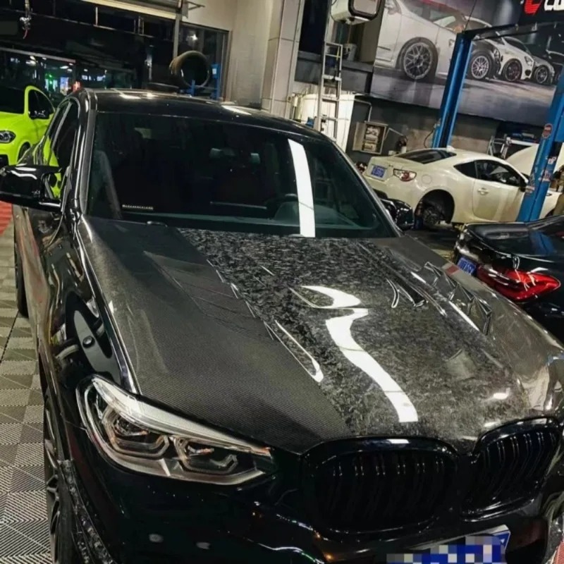 Suitable for  X3M F97 Upgraded AE Style 3K High-quality Carbon Fiber Engine Hood Body Kit